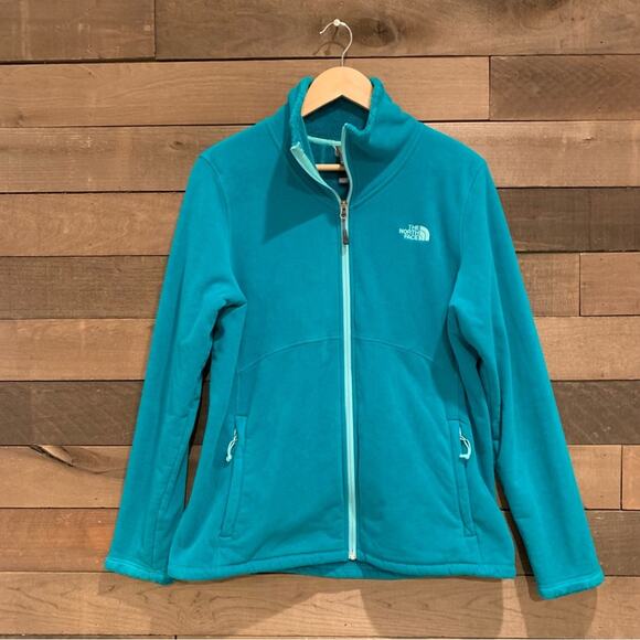 The North Face Jackets & Blazers - The North Face Women's Morning Glory Fleece Fuzzy Lined Turquoise Full Zip Teal